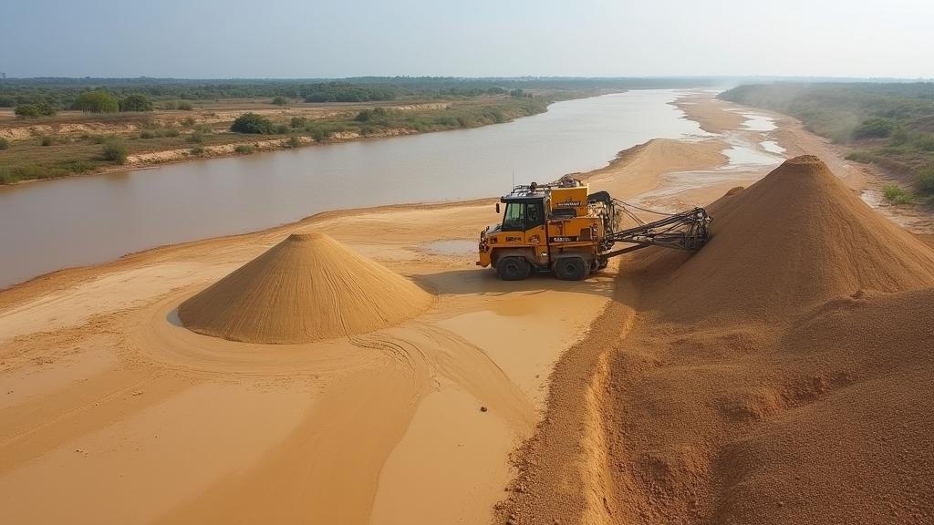 Песок для дорог