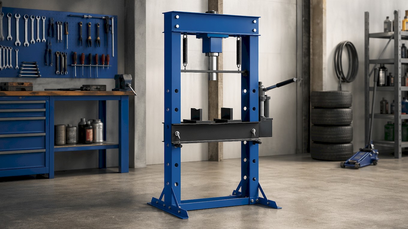 Гидравлический пресс в автосервисе