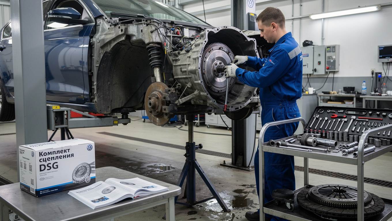 Замена сцепления DSG