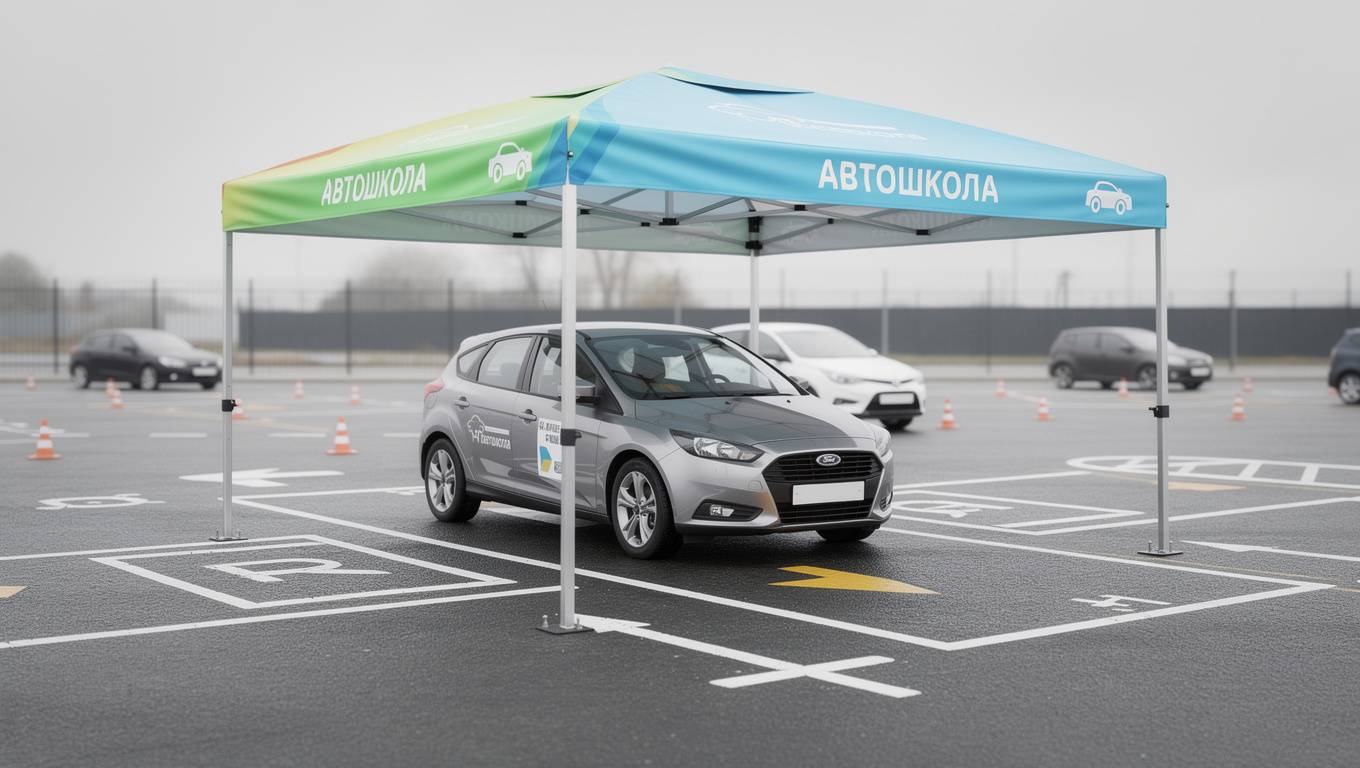 Уличное укрытие для автошколы